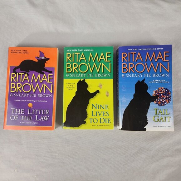 LOT 3 Rita Mae Brown and Sneaky Pie Brown Paperback Mystery Series Books 22-24 - Picture 2 of 3